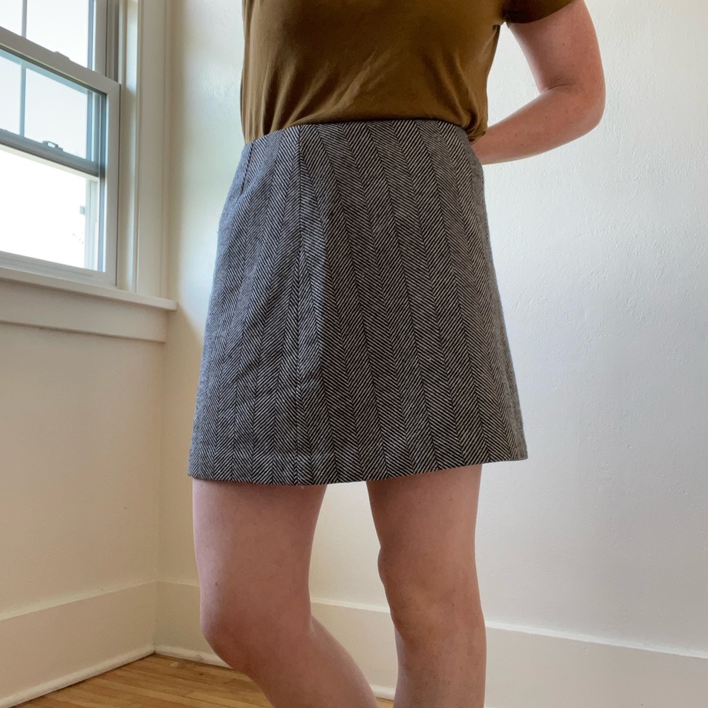 🌼THE LIMITED Wool Blend Herringbone Skirt